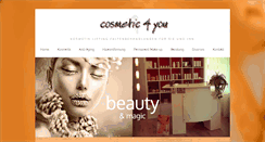 Desktop Screenshot of cosmetic4you.ch